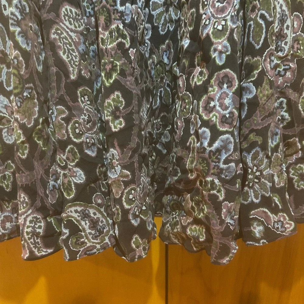 Jones New‎ York Skirt Size 10 Brown Floral Preppy Career